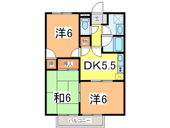 サウンドコーポの物件間取画像